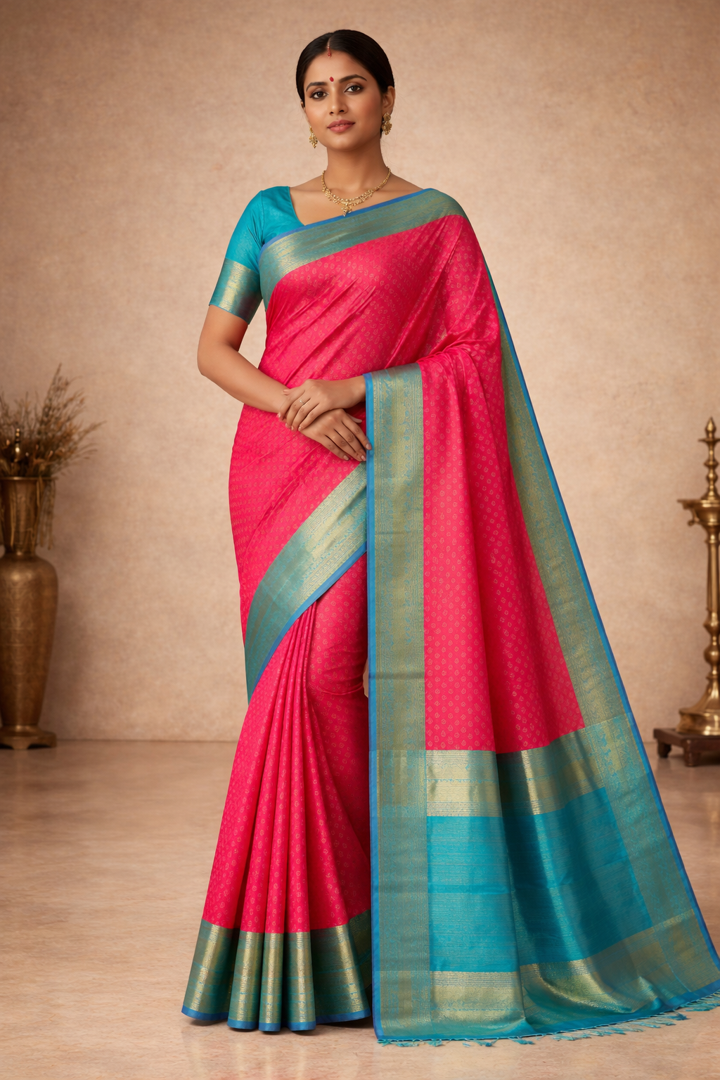 Kanchi Pure Contrast Border - KPCB006