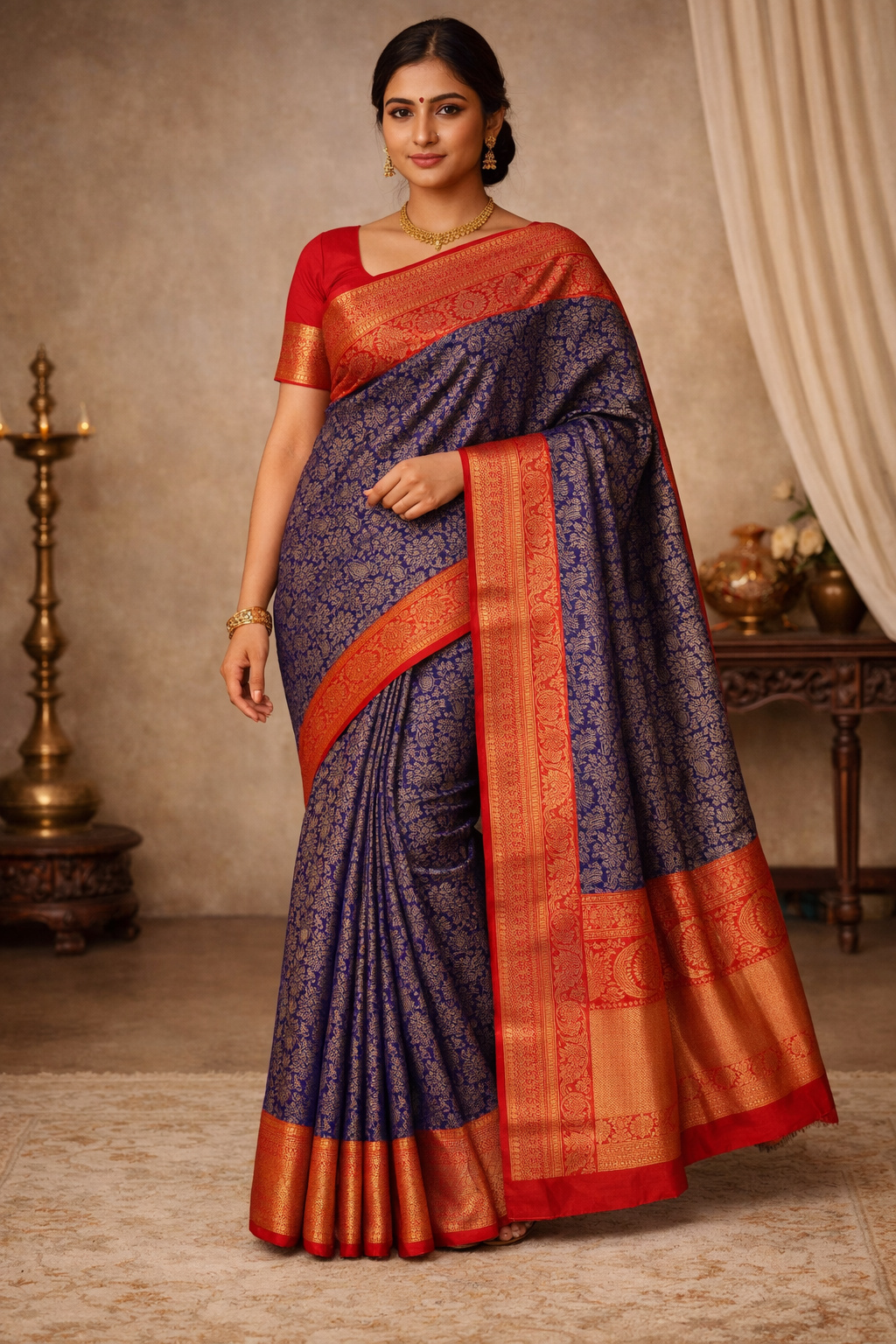 Kanchi Pure Contrast Border - KPCB016