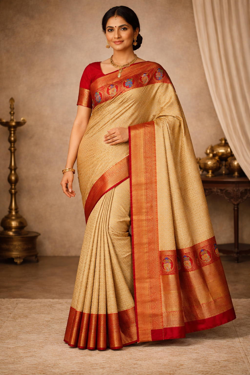 Kanchi Pure Contrast Border - KPCB013