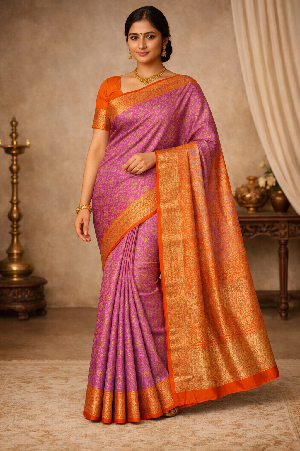 Kanchi Pure Contrast Border - KPCB012