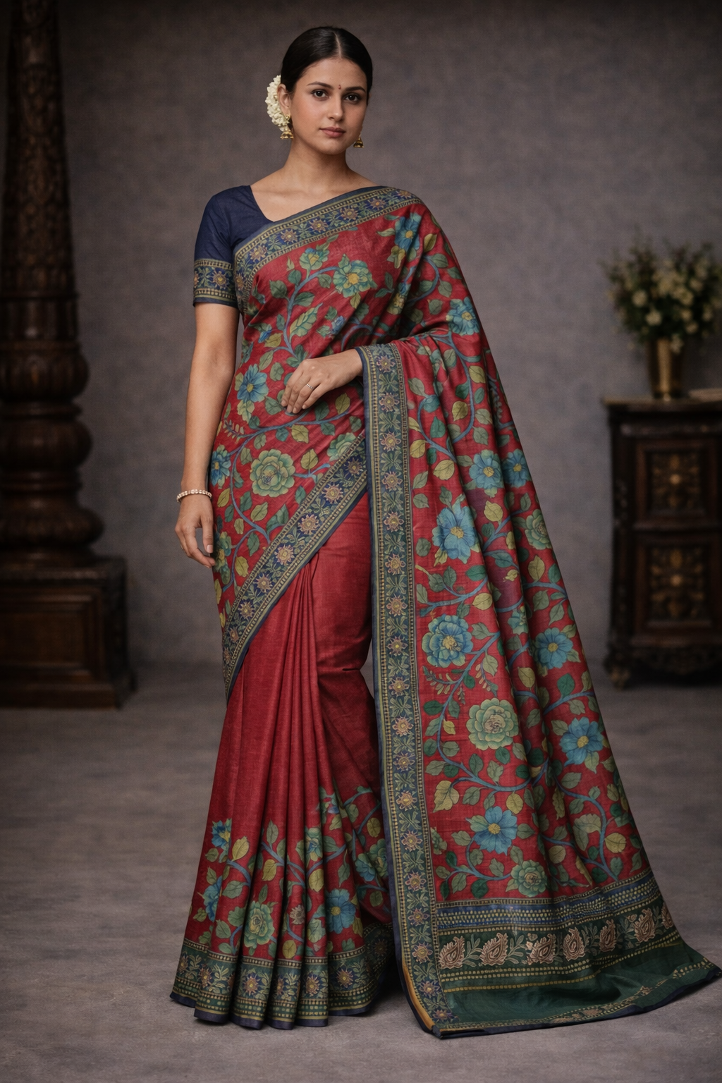 Tusser Pen Kalamkari - TPK006