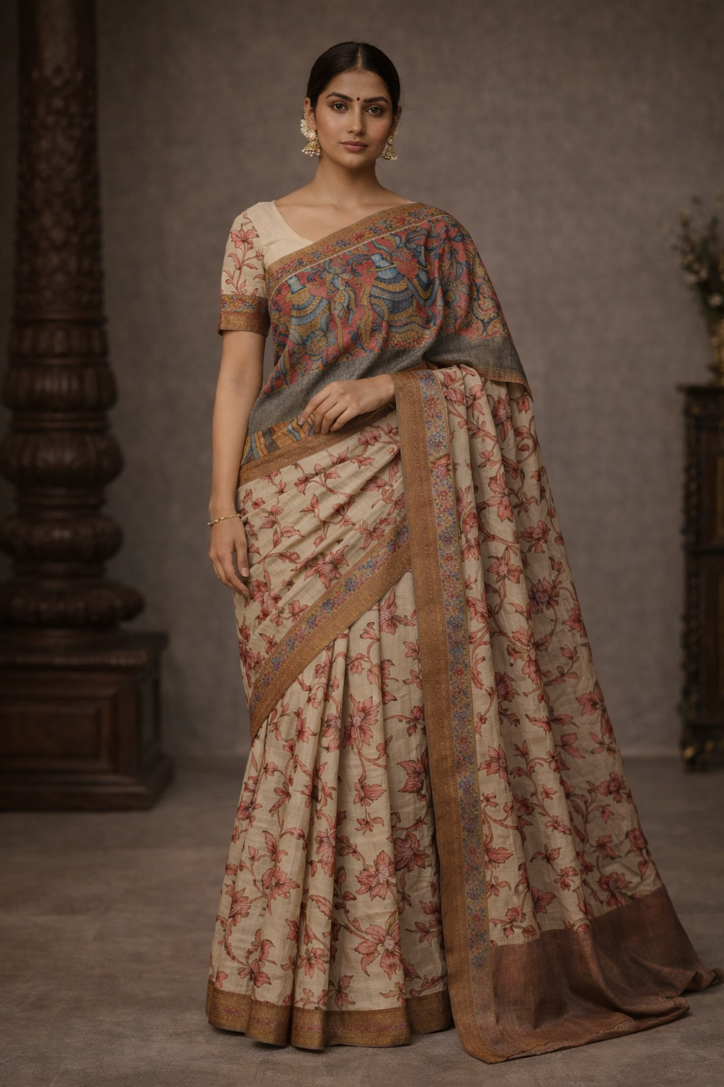 Tusser Pen Kalamkari - TPK002